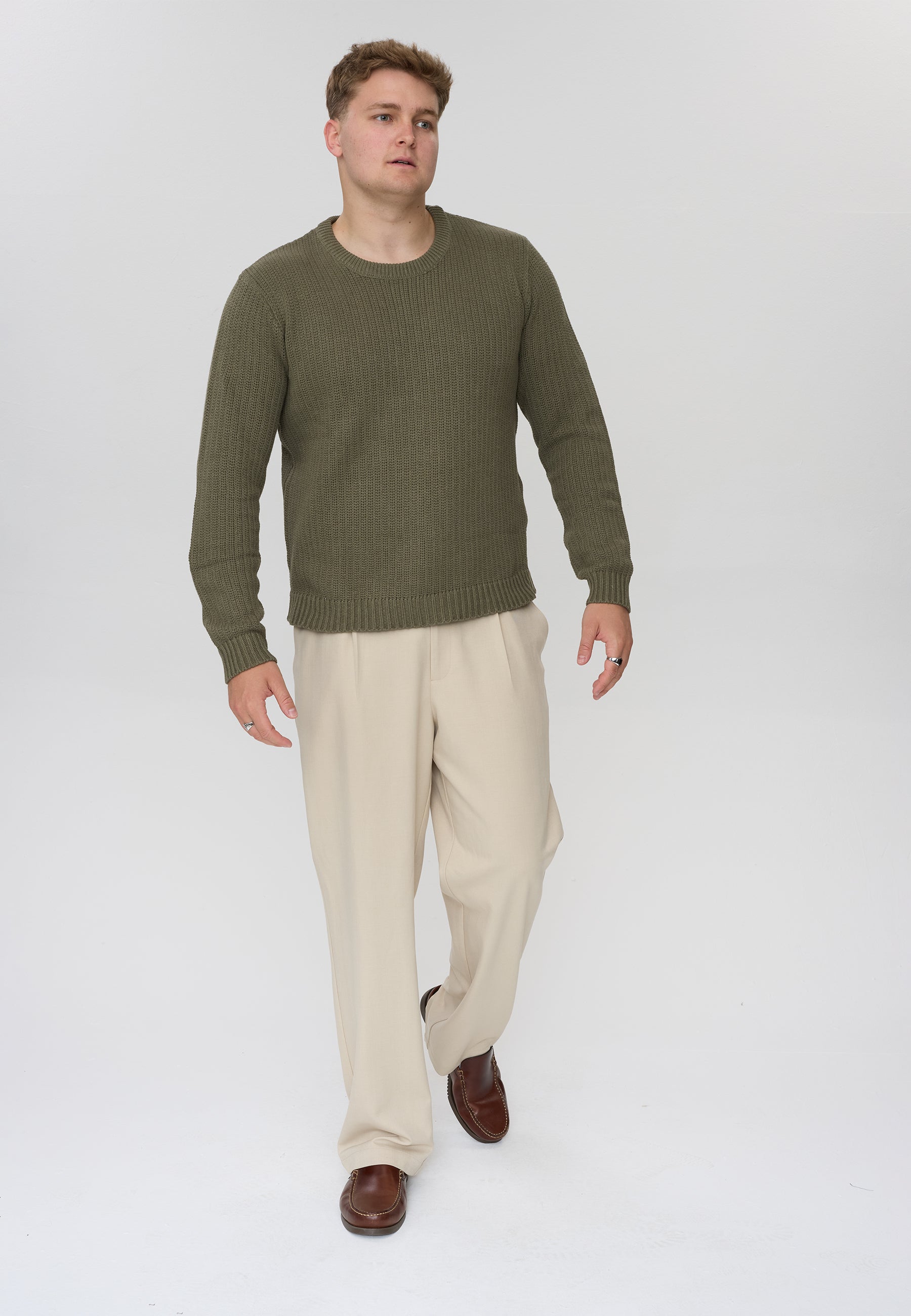 DXNMXRK. DXFae Knitwear Olive green